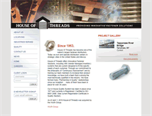 Tablet Screenshot of houseofthreads.com